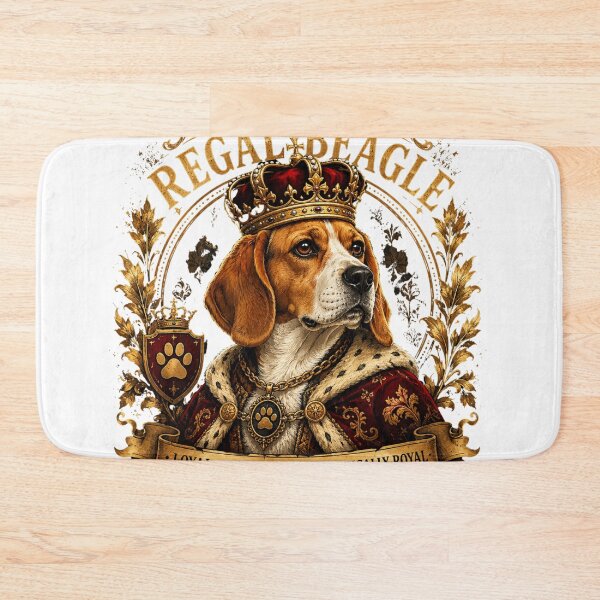 Item preview, Regal Beagle King – Elegant Royal Dog Illustration Design designed and sold by Wear Sculpt.
