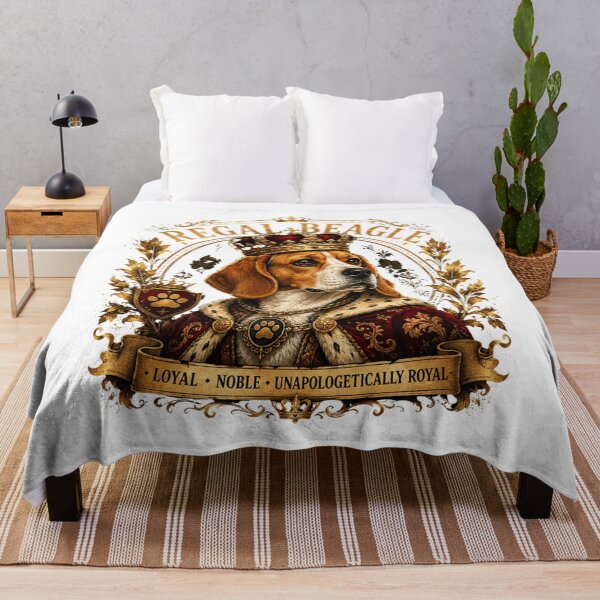 Item preview, Regal Beagle King – Elegant Royal Dog Illustration Design designed and sold by Wear Sculpt.