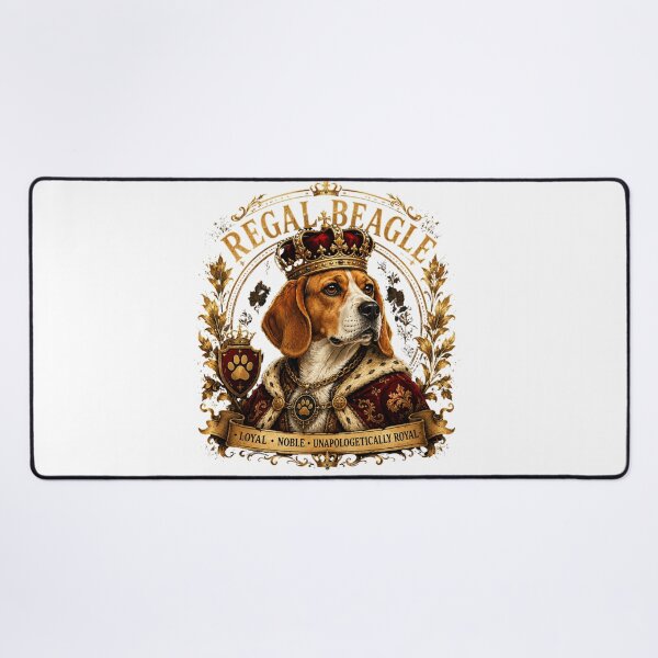 Item preview, Regal Beagle King – Elegant Royal Dog Illustration Design designed and sold by Wear Sculpt.