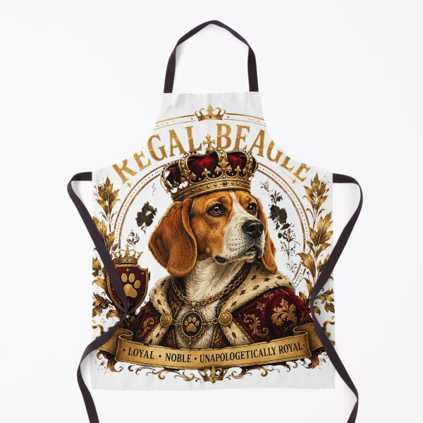 Item preview, Regal Beagle King – Elegant Royal Dog Illustration Design designed and sold by Wear Sculpt.