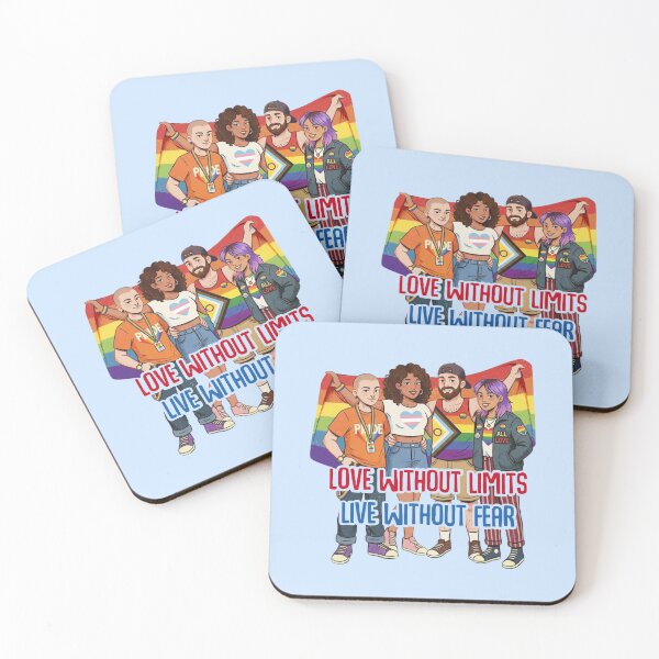 Item preview, Love without limits Live without fear Happy Pride Month Celebration 2026 rainbow LGBTQIA  designed and sold by Smuchie.