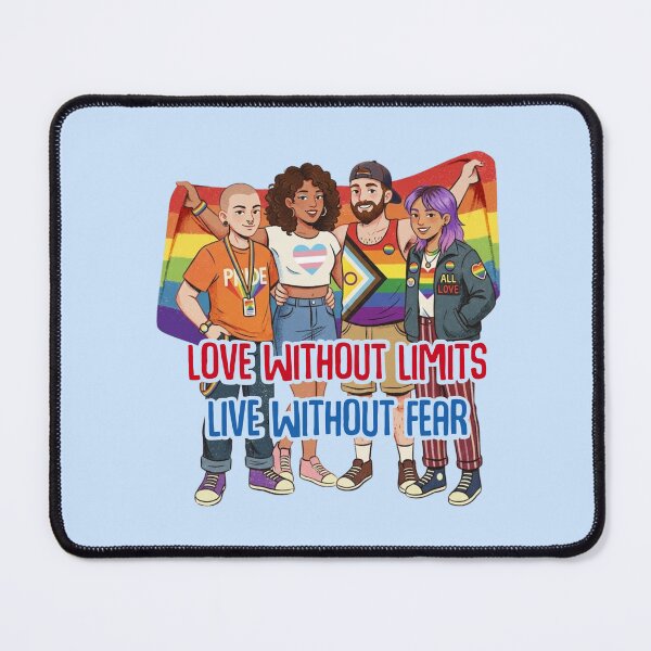 Item preview, Love without limits Live without fear Happy Pride Month Celebration 2026 rainbow LGBTQIA  designed and sold by Smuchie.