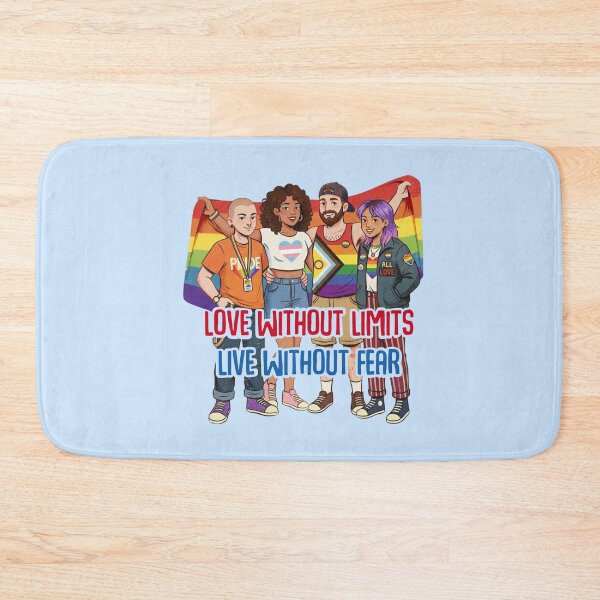 Item preview, Love without limits Live without fear Happy Pride Month Celebration 2026 rainbow LGBTQIA  designed and sold by Smuchie.