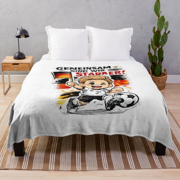 Item preview, Gemeinsam Sind Wir Stärker Germany Soccer Fan Sticker | German Football Supporter Cartoon | Deutschland Team Spirit Design designed and sold by myteesmypassion.