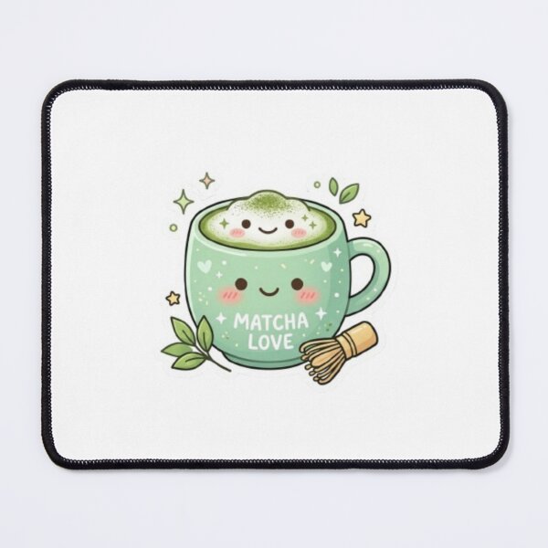 Item preview, Cute Kawaii Matcha Latte Sticker - "Matcha Love" Green Tea Mug Art designed and sold by Saeed Ahmad.