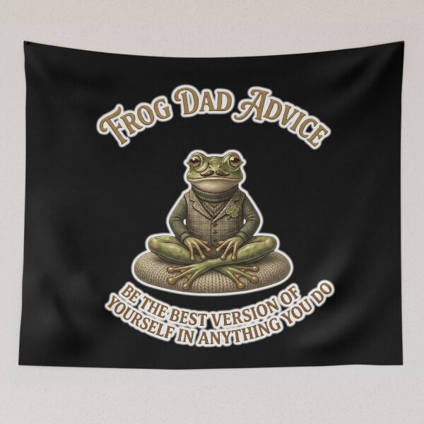Item preview, Frog Dad Advice Shirt – Motivational Frog Father’s Day Gift, Positive Mindset Quote, Mental Wellness Frog Lover Tee designed and sold by Basma Designs | Funny Shirts, Stickers & Mugs.