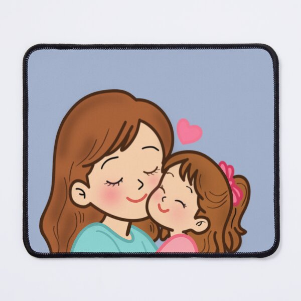 Item preview, Mother and Daughter Hugging Outline Illustration for Mother's Day Art designed and sold by Teenidesign .
