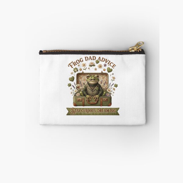 Item preview, Frog Dad Advice Stay Curious Dream Big Father's Day Aesthetic designed and sold by Basma Designs | Retro, Kawaii Shirts & Stickers.