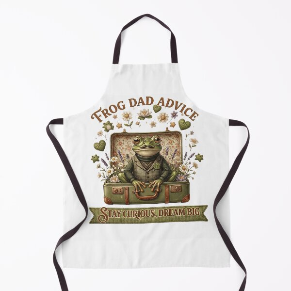 Item preview, Frog Dad Advice Stay Curious Dream Big Father's Day Aesthetic designed and sold by Basma Designs | Retro, Kawaii Shirts & Stickers.