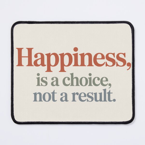 Item preview, Happiness Is a Choice Not a Result Inspirational Quote Typography designed and sold by JeyaMMstores.