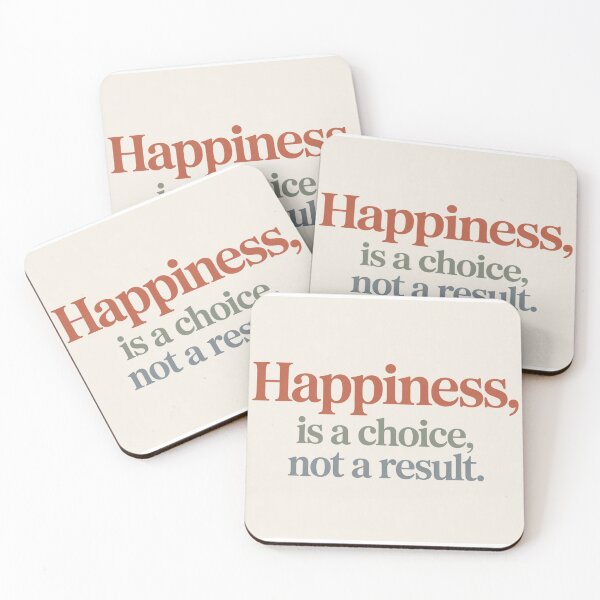 Item preview, Happiness Is a Choice Not a Result Inspirational Quote Typography designed and sold by JeyaMMstores.