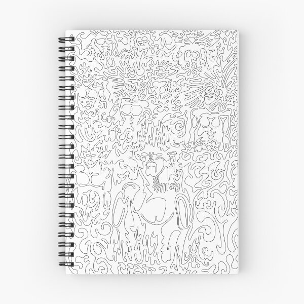 Item preview, The 9 Hidden Muses – One Line Drawing Black and White – Abstract Art Single Stroke Myth designed and sold by Keltoi-art.