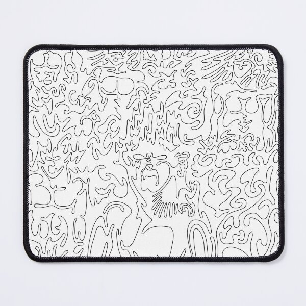 Item preview, The 9 Hidden Muses – One Line Drawing Black and White – Abstract Art Single Stroke Myth designed and sold by Keltoi-art.