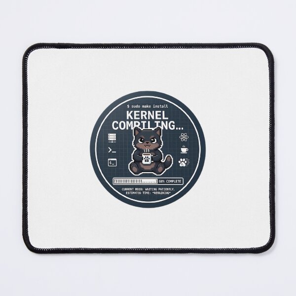 Item preview, Funny Linux Kernel Compiling Dog - Gamer Coder Laptop Sticker designed and sold by PawsAndPixel.