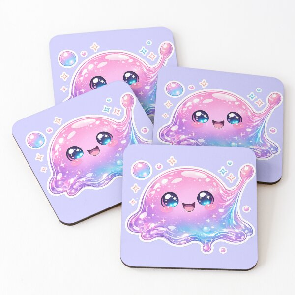 Item preview, Cute Kawaii Jelly Sticker | Happy Needoh Slime Character | Pastel Glossy Squishy Blob Aesthetic designed and sold by Bhaskar Digital Art.