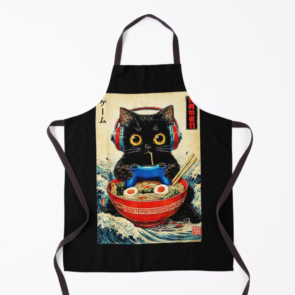 Item preview, Game Ramen Cat Gamer Japanese Noodles Hobby designed and sold by LysiTHWIP.