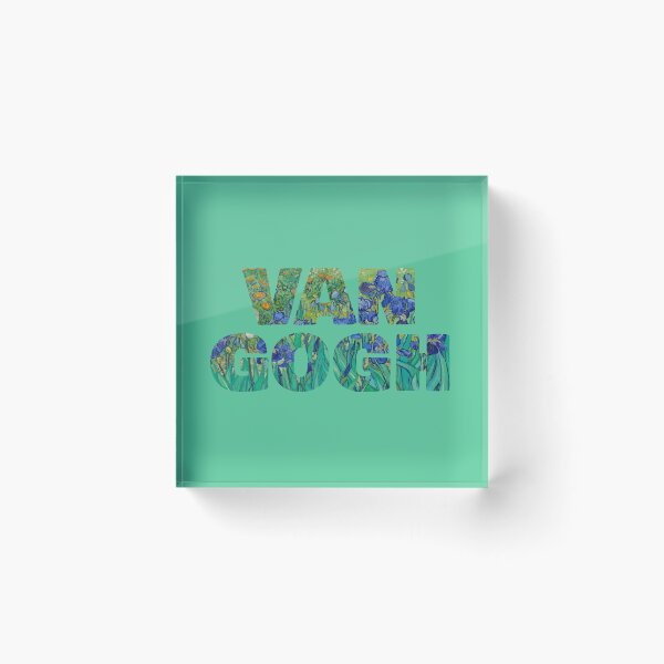 Item preview, Van Gogh – Irises Typography Art for Van Gogh Lovers designed and sold by EmeraldeaArt.
