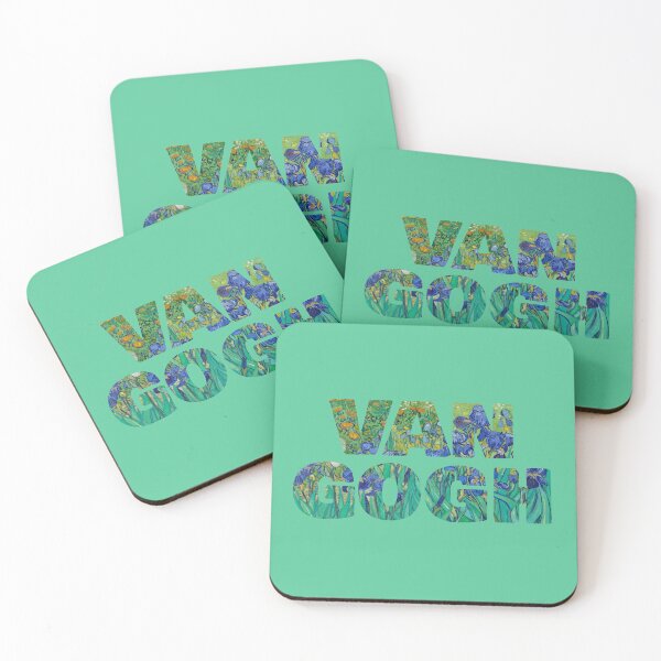 Item preview, Van Gogh – Irises Typography Art for Van Gogh Lovers designed and sold by EmeraldeaArt.