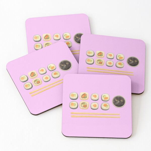 Item preview, Cat Soy — Funny Sushi Cat Design designed and sold by Melo&Mia.