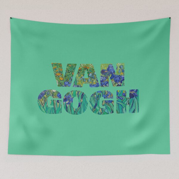Item preview, Van Gogh – Irises Typography Art for Van Gogh Lovers designed and sold by EmeraldeaArt.