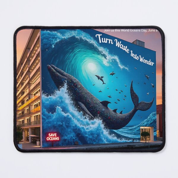 Item preview,  Our Future is Blue: World Oceans Day Artwork designed and sold by Creative-RE.