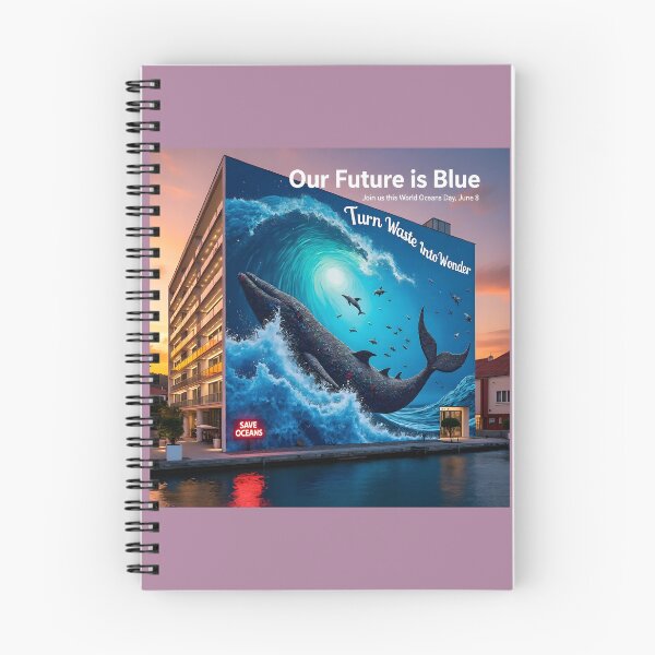Item preview,  Our Future is Blue: World Oceans Day Artwork designed and sold by Creative-RE.