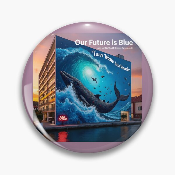 Item preview,  Our Future is Blue: World Oceans Day Artwork designed and sold by Creative-RE.
