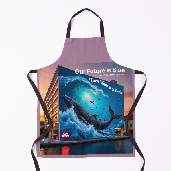 Item preview, Our Future is Blue: World Oceans Day Artwork designed and sold by Creative-RE.