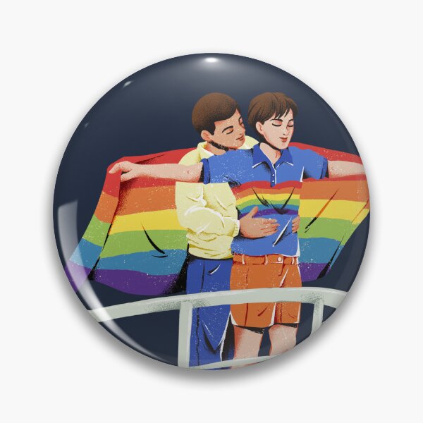 Item preview, Titanic Pride Rainbow Flag Gay Couple Art designed and sold by Rhodes Shop.