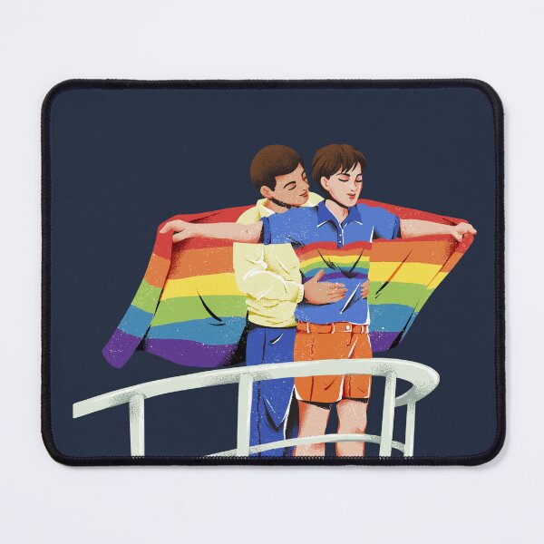 Item preview, Titanic Pride Rainbow Flag Gay Couple Art designed and sold by Rhodes Shop.