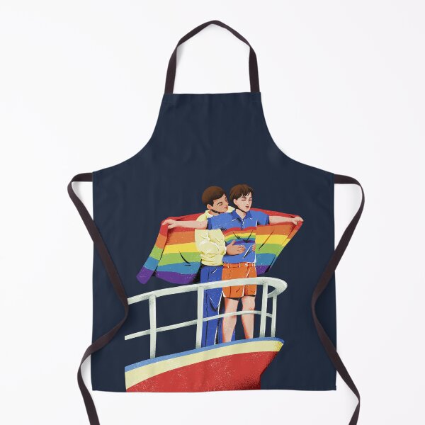 Item preview, Titanic Pride Rainbow Flag Gay Couple Art designed and sold by Rhodes Shop.