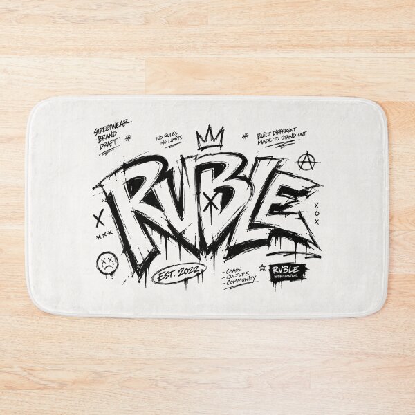 Item preview, RVBLE Graffiti Streetwear Logo | Punk Typography Sketch Design designed and sold by J&J's Creation.