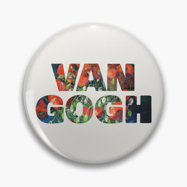Item preview, Van Gogh – Red Poppies Typography Art for Van Gogh Lovers designed and sold by EmeraldeaArt.