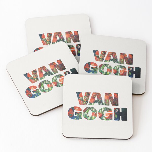 Item preview, Van Gogh – Red Poppies Typography Art for Van Gogh Lovers designed and sold by EmeraldeaArt.