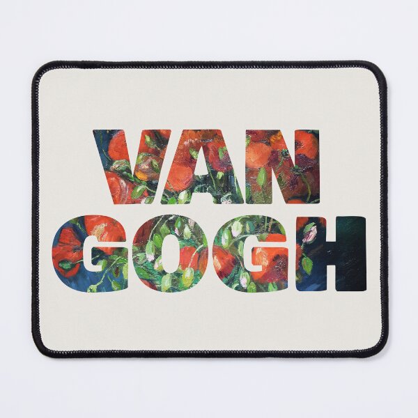 Item preview, Van Gogh – Red Poppies Typography Art for Van Gogh Lovers designed and sold by EmeraldeaArt.