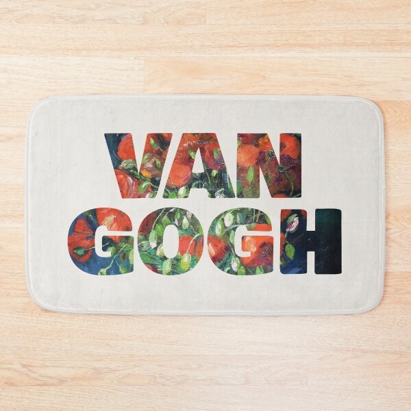 Item preview, Van Gogh – Red Poppies Typography Art for Van Gogh Lovers designed and sold by EmeraldeaArt.