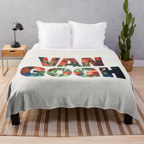 Item preview, Van Gogh – Red Poppies Typography Art for Van Gogh Lovers designed and sold by EmeraldeaArt.