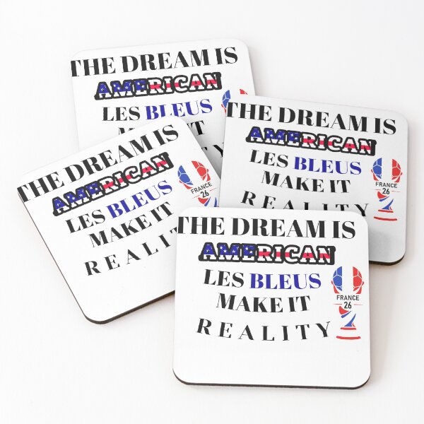 Item preview, The Dream Is American, Les Bleus Make It Reality – France Football Supporter Design designed and sold by ParodyPixels ⭐⭐⭐⭐⭐(11k+).