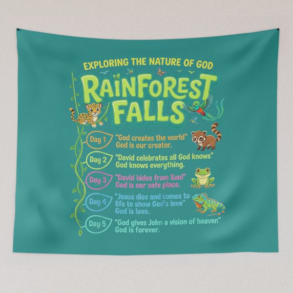 Item preview, Rainforest Falls Exploring The Nature of God Kids VBS 2026 designed and sold by IrinaSolomon.