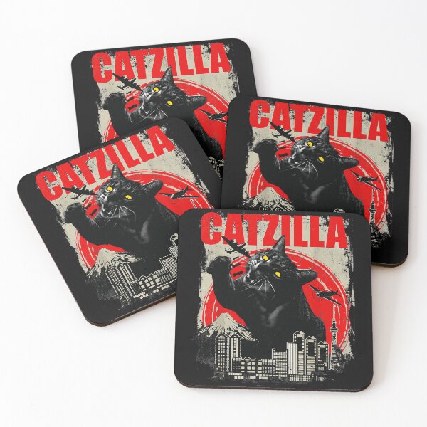 Item preview, Catzilla Giant Cat Monster Japan Tokyo Feline Lover designed and sold by LysiTHWIP.