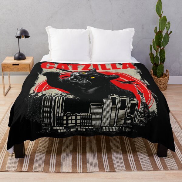 Item preview, Catzilla Giant Cat Monster Japan Tokyo Feline Lover designed and sold by LysiTHWIP.