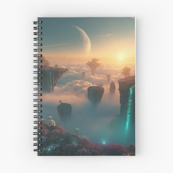 Item preview, Floating Celestial Isles Fantasy Alien Landscape designed and sold by Luminous Wilds.