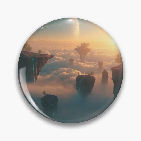 Item preview, Floating Celestial Isles Fantasy Alien Landscape designed and sold by Luminous Wilds.