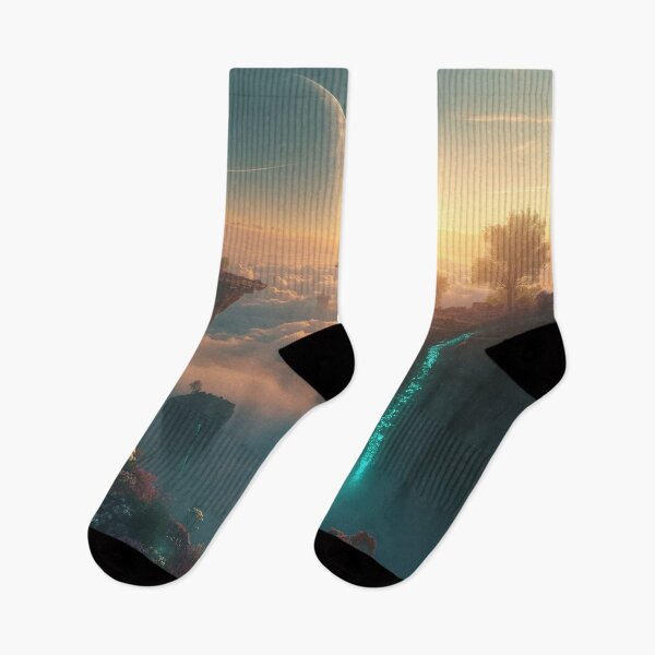 Item preview, Floating Celestial Isles Fantasy Alien Landscape designed and sold by Luminous Wilds.