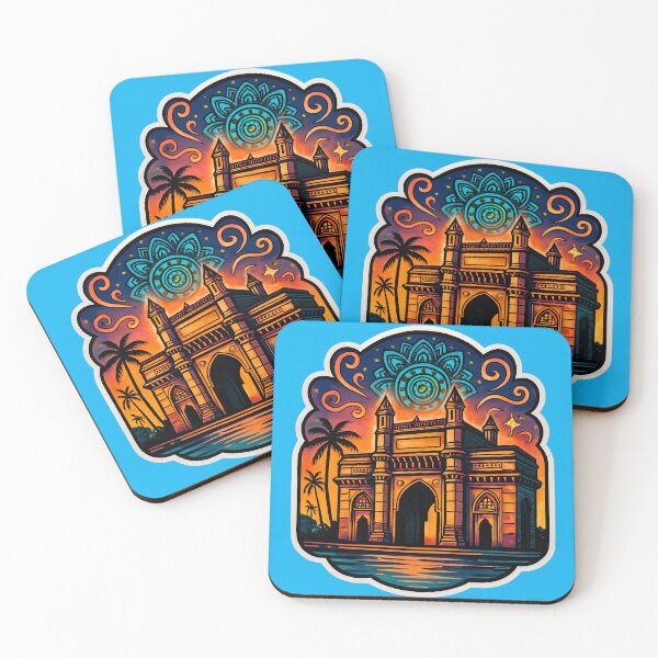 Item preview,  Gateway of India colorful Sticker designed and sold by krazzyremo.