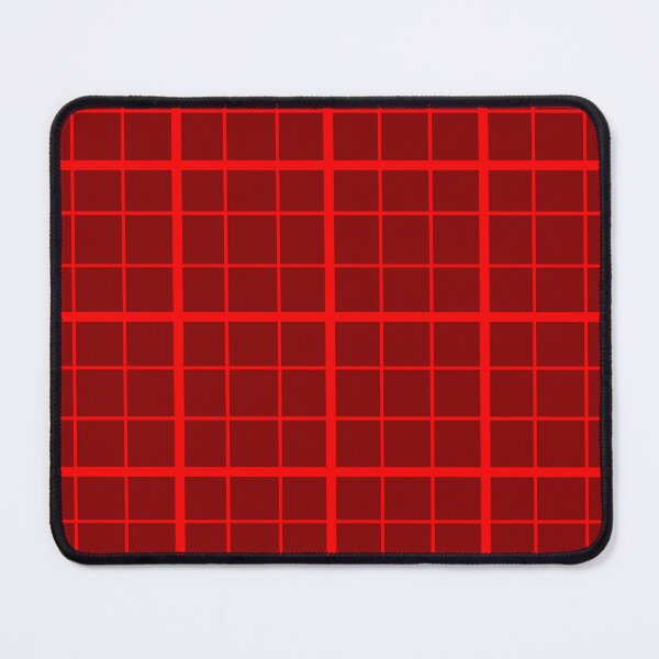 Item preview, Red On Maroon Grid Windowpane Check Design  designed and sold by PatternTitan.