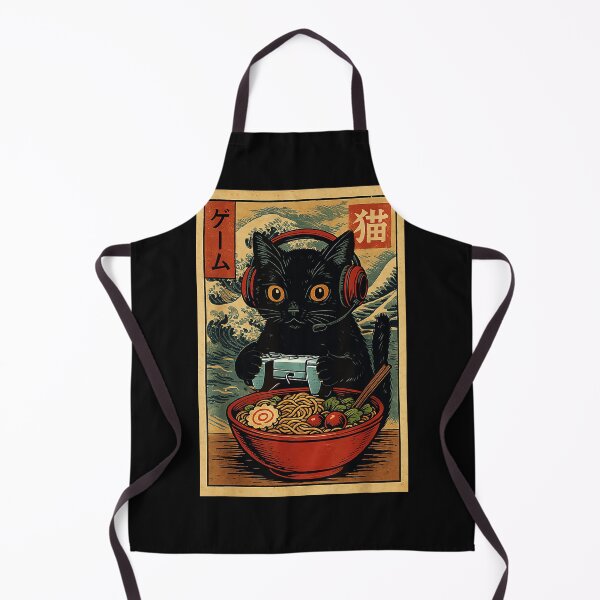 Item preview, Cat Game Gamer Ramen Noodles Japanese Food designed and sold by LysiTHWIP.