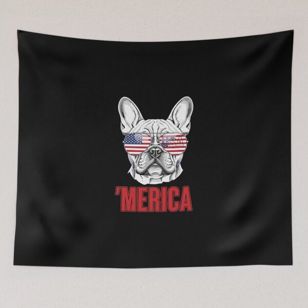Item preview, 'Merica French Bulldog Patriot USA Dog Lover designed and sold by PopStars1993.