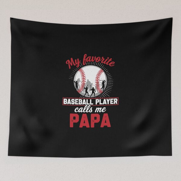 Item preview, My Favorite Baseball Player Calls Me Papa Grandfather Grandparent Baseball Fan designed and sold by PopStars1993.