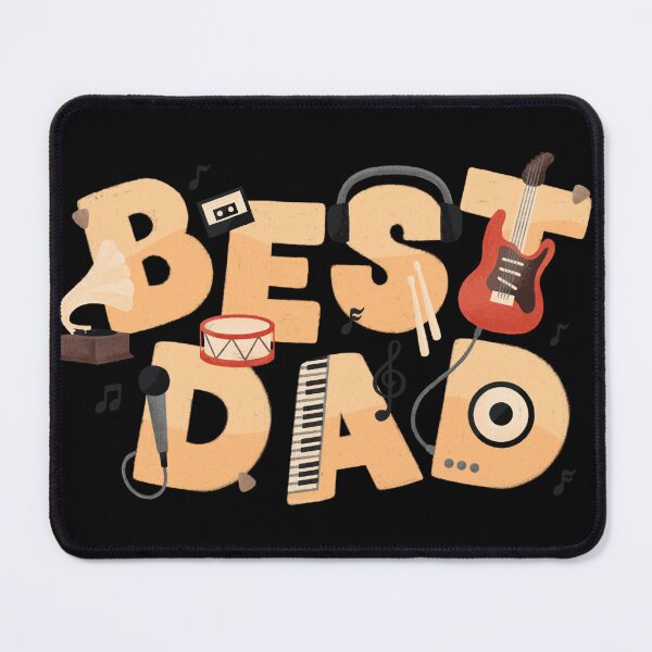 Item preview, Music Lover Best Dad Happy Fathers Day designed and sold by _ZENTAY_.